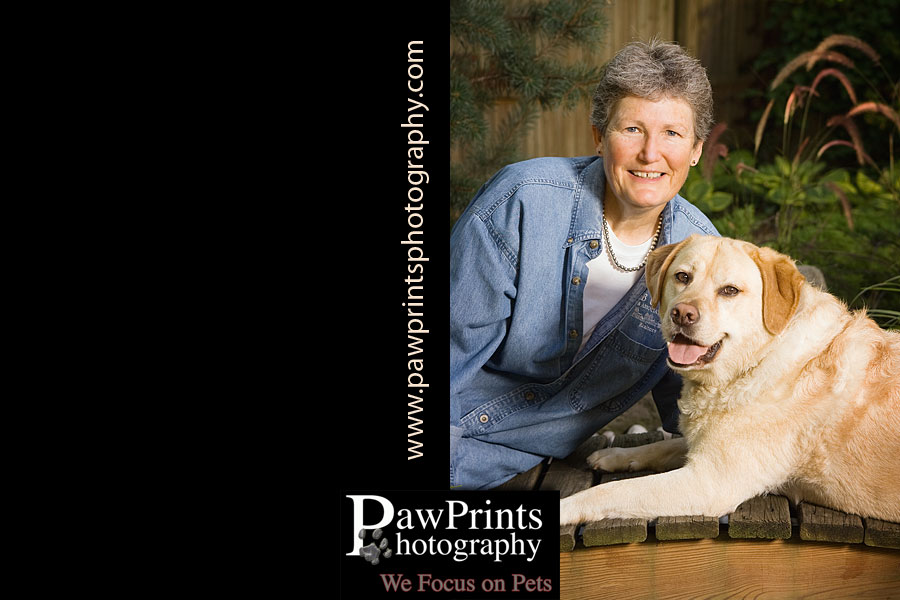 Suzanne Fauber and dog Scout