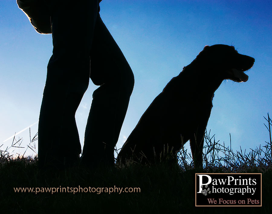 Sillouette of Laura and Luna